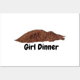 Girl Dinner Meme Mulch Funny Viral Weird Ironic Posters and Art